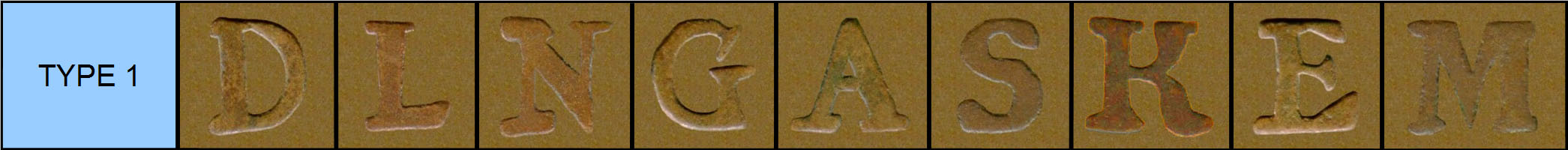 Kongsberg Type 1 font comparison