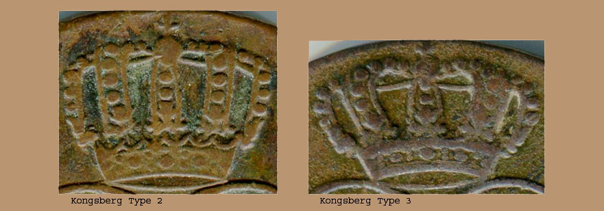 Kongsberg Type 3 crown comparison